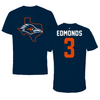 University of Texas at San Antonio Basketball Navy State Tee - #3 Trey Edmonds