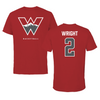 Western Colorado University Basketball Red Tee - #2 Spencer Wright