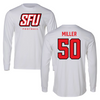 Saint Francis University (Pennsylvania) Football White Performance Long Sleeve - #50 Balaam Miller