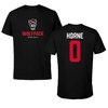 North Carolina State University Basketball Black Wolfpack Tee - #0 Damariae (DJ) Horne