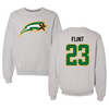 George Mason University Lacrosse Gray Crewneck - #23 Haley Flint