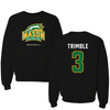 George Mason University Baseball Black Patriots Crewneck - #3 South Trimble