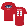 Florida Atlantic University Soccer Red Jersey Tee - #28 Jianna Ramirez