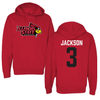 Illinois State University Football Red Hoodie - #3 Keondre Jackson