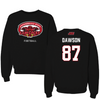 Jacksonville State University Football Black Gamecocks Crewneck - #87 Jack Dawson