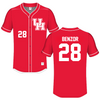 University of Houston Red Baseball Jersey - #28 Michael Benzor