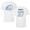 University of Alabama in Huntsville Baseball White Tee - #37 Logan Mooney
