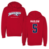 Metropolitan State University of Denver Basketball Red Hoodie - #5 Ryan Maslow