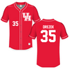 University of Houston Red Baseball Jersey - #35 Graysen Drezek