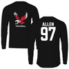 Eastern Washington University Football Black Mascot Performance Long Sleeve - #97 Gavin Allen