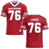 Western Colorado University Red Football Jersey - #76 Kasen James