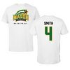 George Mason University Basketball White Mason Performance Tee - #4 Sonia Smith