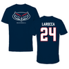 Florida Atlantic University Baseball Navy Mascot Performance Tee - #24 Mike LaRocca