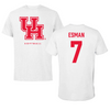 University of Houston Softball White Performance Tee - #7 Mandy Esman