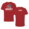 Stony Brook University TF and XC Canvas Red Tee - Michael Fama