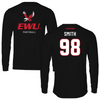 Eastern Washington University Football Black EWU Long Sleeve - #98 Brandon Smith