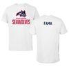 Stony Brook University TF and XC White Tee - Michael Fama