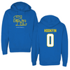 Southeastern Oklahoma State University Football Blue Hoodie - #0 Mike Hookfin