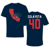 Saint Mary's College of California Soccer Navy State Tee - #40 Kylah Celayeta