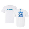 Texas A&M University-Corpus Christi Baseball White Tee - #34 Dylan Snead