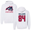 Stony Brook University Football Gray Hoodie - #84 Dez Williams