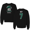 Northeastern State University Baseball Black NSU Crewneck - #7 Duncan Key