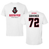 Austin Peay State University Football White Performance Tee - #72 Jaiden Giovenco