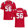 Florida Atlantic University Red Football Jersey - #56 Zachary Marino