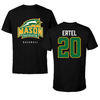 George Mason University Baseball Black Patriots Performance Tee - #20 Brant Ertel