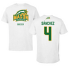 George Mason University Soccer White Performance Tee - #4 Javi Sánchez