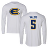 University of Wisconsin-Eau Claire Lacrosse White Performance Long Sleeve - #5 Raegan Valois