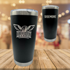 Northeastern State University Baseball Black Stainless Steel Tumbler - Drake Sisemore