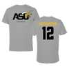 Alabama State University Softball Dark Gray Tee - #12 Leah Richardson