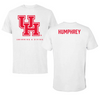 University of Houston Swimming & Diving White Performance Tee - Eden Humphrey