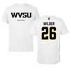 West Virginia State University Volleyball White Tee - #26 Valencia Wilder