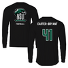 Northeastern State University Football Black Performance Long Sleeve - #41 Zion Carter-Bryant