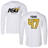 Alabama State University Football White Long Sleeve - #47 Shamone Young