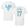 Long Island University Softball White Performance Tee - #17 Alyssa Polemeni