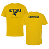 East Tennessee State University TF and XC Gold Tee - Xian Campbell