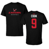 Eastern Washington University Basketball Black Eastern Performance Tee - #9 Andrew Cook