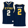 East Tennessee State University Navy Basketball Jersey - #2 Maki Johnson