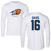 Bucknell University Football White Long Sleeve - #16 Aaron Davis