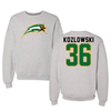 George Mason University Baseball Gray Crewneck - #36 Jake Kozlowski