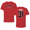 Arkansas State University Football Red Tee - #31 Xavier Ross