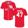 University of Houston Red Baseball Jersey - #47 Logan Simmons