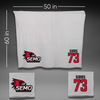 Southeast Missouri State University Football Gray Blanket - #73 Trey Gibbs