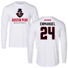 Austin Peay State University Basketball White Mascot Long Sleeve - #24 Hansel Enmanuel