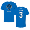 University of New Orleans Volleyball Blue Mascot Tee - #3 Jamyra Tyler