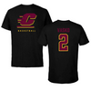 Central Michigan University Basketball Black Tee - #2 Cayden Vasko