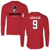Austin Peay State University Football Red Mascot Long Sleeve - #9 Skyler Locklear